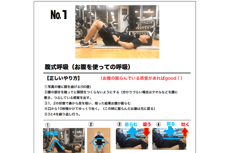 身体機能テスト＆プラン策定